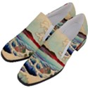 Wave Japanese Mount Fuji Woodblock Print Ocean Women Slip On Heel Loafers View2