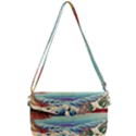 Wave Japanese Mount Fuji Woodblock Print Ocean Removable Strap Clutch Bag View1