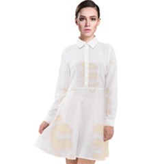 Boxing Cat Long Sleeve Chiffon Shirt Dress by JayEdden