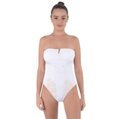 Boxing Cat Tie Back One Piece Swimsuit