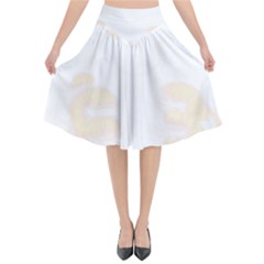 Boxing Cat Flared Midi Skirt by JayEdden