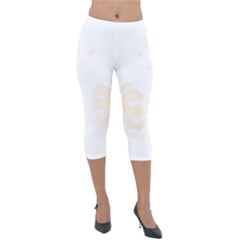 Boxing Cat Lightweight Velour Capri Leggings  by JayEdden