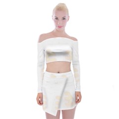 Boxing Cat Off Shoulder Top With Mini Skirt Set by JayEdden