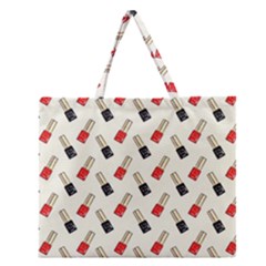 Nail Manicure Zipper Large Tote Bag by SychEva