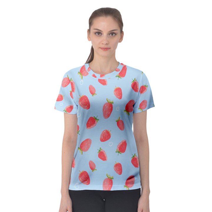 Strawberry Women s Sport Mesh Tee