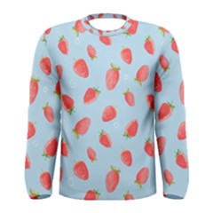 Strawberry Men s Long Sleeve Tee by SychEva