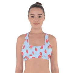 Strawberry Cross Back Sports Bra by SychEva