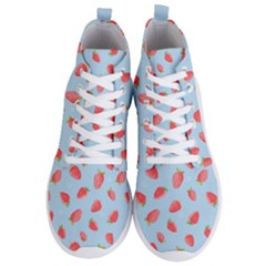 Strawberry Men s Lightweight High Top Sneakers by SychEva