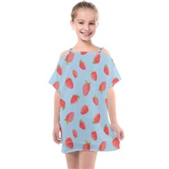 Strawberry Kids  One Piece Chiffon Dress by SychEva