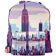 New York Skyline Cityscape Nyc New York City Landmark Giant Full Print Backpack by Jancukart