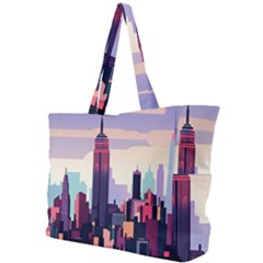 New York Skyline Cityscape Nyc New York City Landmark Simple Shoulder Bag