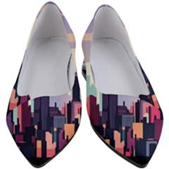 New York Skyline Cityscape Nyc New York City Landmark Women s Block Heels 