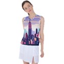 New York Skyline Cityscape Nyc New York City Landmark Women s Sleeveless Sports Top View1