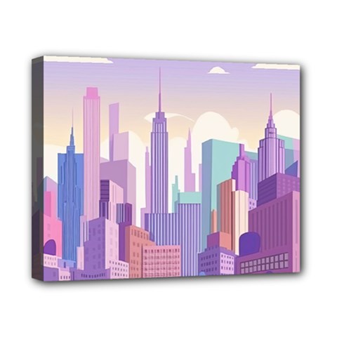 New York Skyline Cityscape Nyc New York City Canvas 10  x 8  (Stretched)