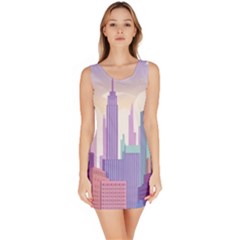 New York Skyline Cityscape Nyc New York City Bodycon Dress