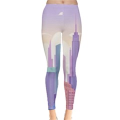 New York Skyline Cityscape Nyc New York City Leggings 