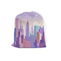 New York Skyline Cityscape Nyc New York City Drawstring Pouch (Large) View1