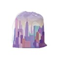 New York Skyline Cityscape Nyc New York City Drawstring Pouch (Large) View2