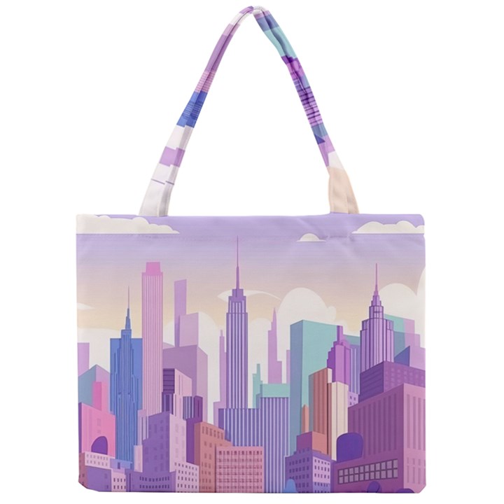 New York Skyline Cityscape Nyc New York City Mini Tote Bag