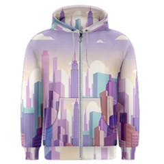 New York Skyline Cityscape Nyc New York City Men s Zipper Hoodie