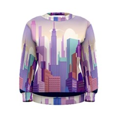 New York Skyline Cityscape Nyc New York City Women s Sweatshirt