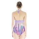 New York Skyline Cityscape Nyc New York City Halter Swimsuit View2