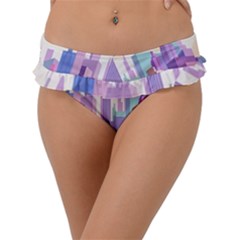 New York Skyline Cityscape Nyc New York City Frill Bikini Bottoms