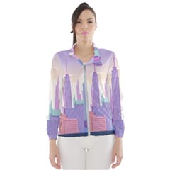 New York Skyline Cityscape Nyc New York City Women s Windbreaker