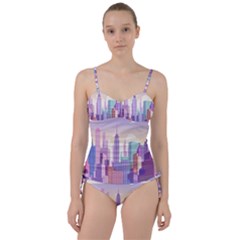 New York Skyline Cityscape Nyc New York City Sweetheart Tankini Set