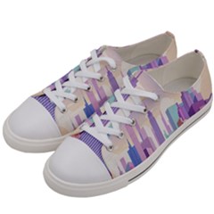 New York Skyline Cityscape Nyc New York City Women s Low Top Canvas Sneakers