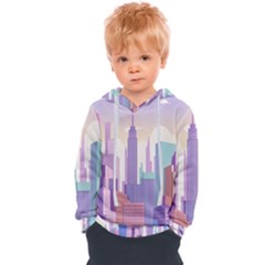 New York Skyline Cityscape Nyc New York City Kids  Overhead Hoodie