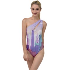 New York Skyline Cityscape Nyc New York City To One Side Swimsuit