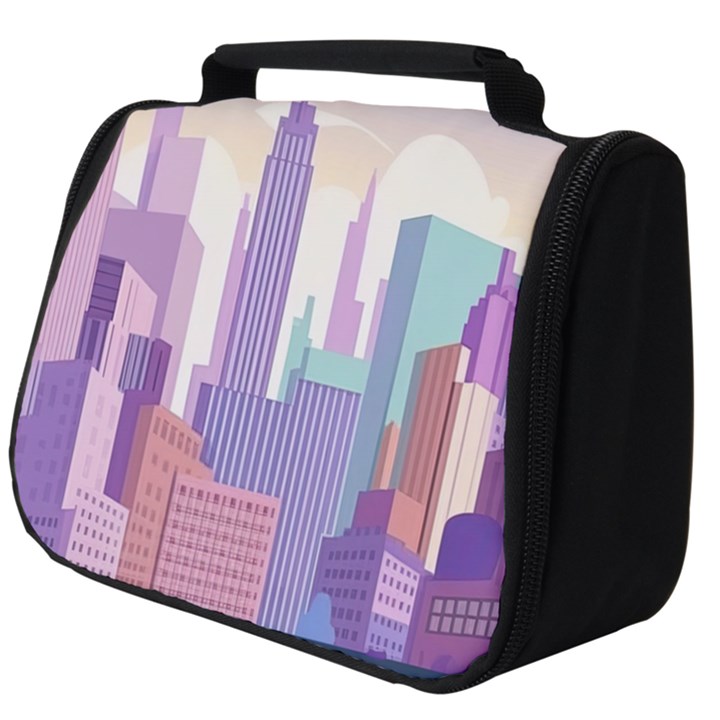 New York Skyline Cityscape Nyc New York City Full Print Travel Pouch (Big)