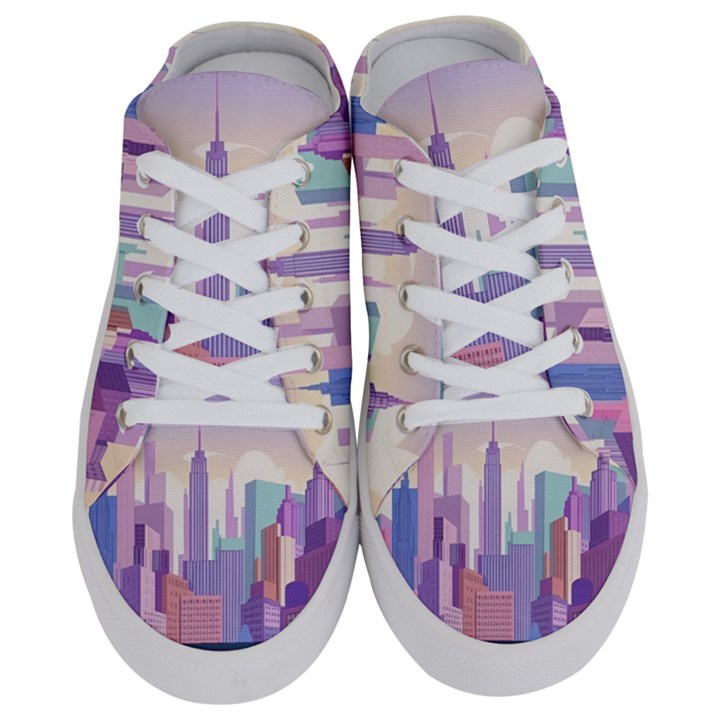 New York Skyline Cityscape Nyc New York City Half Slippers