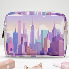 New York Skyline Cityscape Nyc New York City Make Up Pouch (Medium)