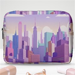 New York Skyline Cityscape Nyc New York City Make Up Pouch (Large)