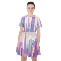 New York Skyline Cityscape Nyc New York City Sailor Dress