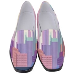 New York Skyline Cityscape Nyc New York City Women s Classic Loafer Heels by Jancukart