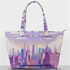 New York Skyline Cityscape Nyc New York City Back Pocket Shoulder Bag 