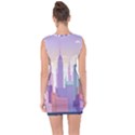 New York Skyline Cityscape Nyc New York City Lace Up Front Bodycon Dress View2