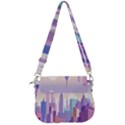 New York Skyline Cityscape Nyc New York City Saddle Handbag View3