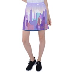 New York Skyline Cityscape Nyc New York City Tennis Skirt