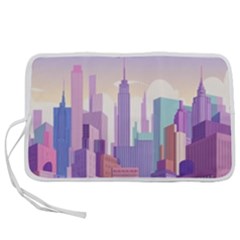 New York Skyline Cityscape Nyc New York City Pen Storage Case (M)