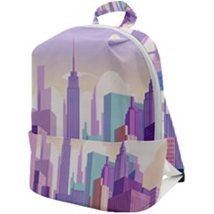 New York Skyline Cityscape Nyc New York City Zip Up Backpack