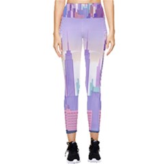 New York Skyline Cityscape Nyc New York City Pocket Leggings 