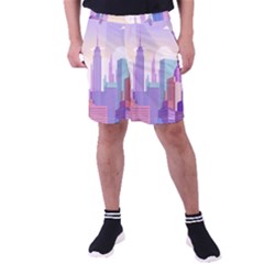 New York Skyline Cityscape Nyc New York City Men s Pocket Shorts