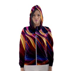 Waves Splash Liquid Paint Wall Women s Hooded Windbreaker by Jancukart