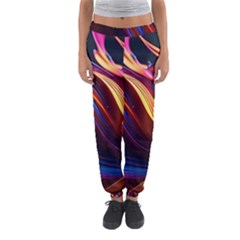 Waves Splash Liquid Paint Wall Women s Jogger Sweatpants by Jancukart