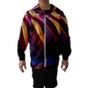 Waves Splash Liquid Paint Wall Kids  Hooded Windbreaker View1