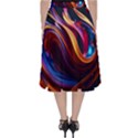 Waves Splash Liquid Paint Wall Classic Midi Skirt View2